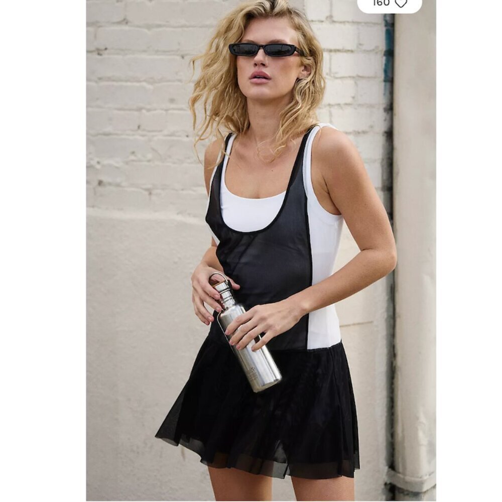 NWOT Free People Movement Downtown Drop Shot Dress